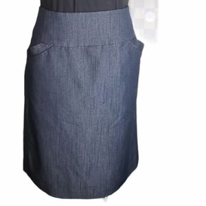 Calvin Klein Chambray or soft Denim Skirt 10